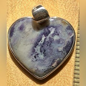 Genuine sterling silver Tiffany Stone pendant